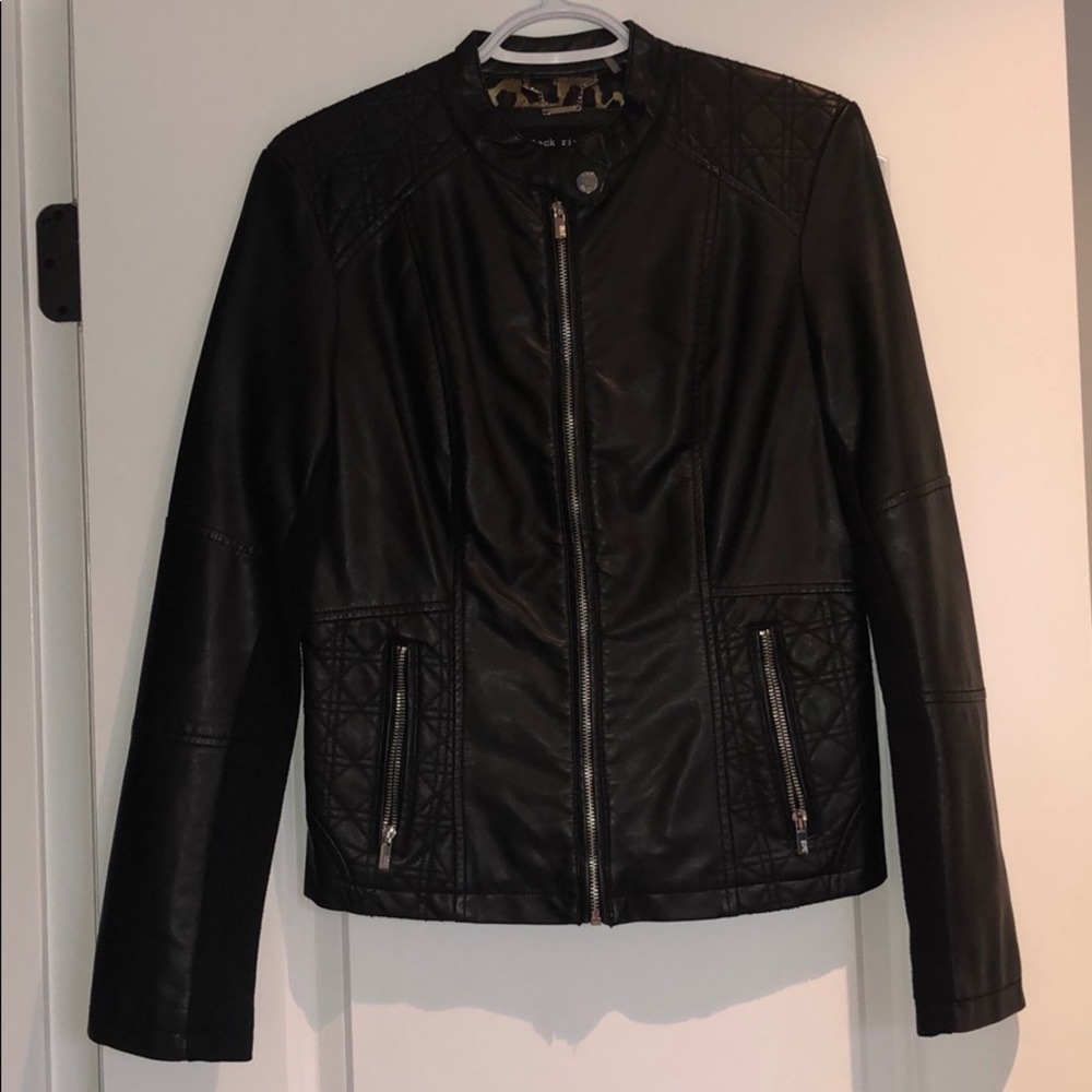 Black Rivet leather jacket